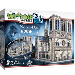 Wrebbit Castles & Cathedrals - Notre-Dame de Paris 3D Puzzle: 830 Pcs